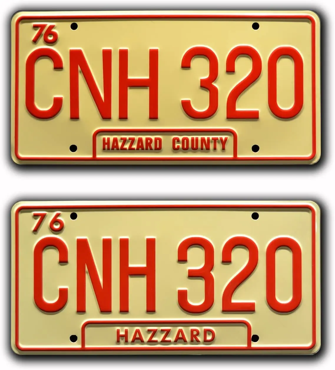 

Celebrity Machines Dukes of Hazzard | General Lee | Metal Stamped License Plates