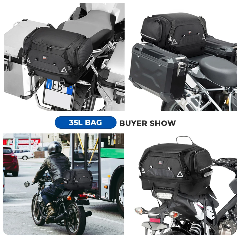 35L Motorcycle Luggage Travel Bag Waterproof Top Case Bags For BMW R1200GS R1250GS R1200GS 1200 GS LC ADV Adventure F800GS 850GS
