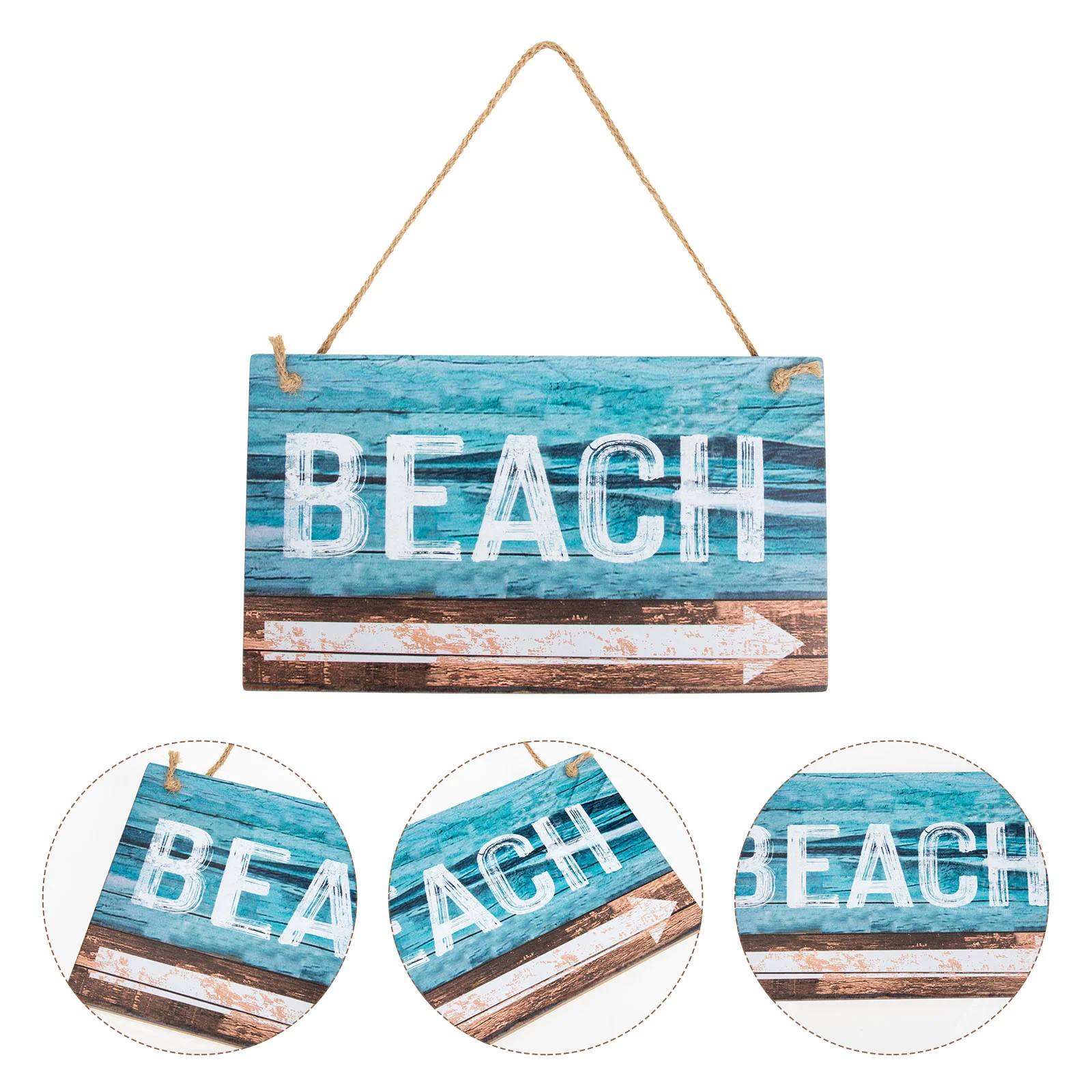 

Wooden Beach Sign Hanging Beach Sign for Beach House Wood Craft Sign Decor