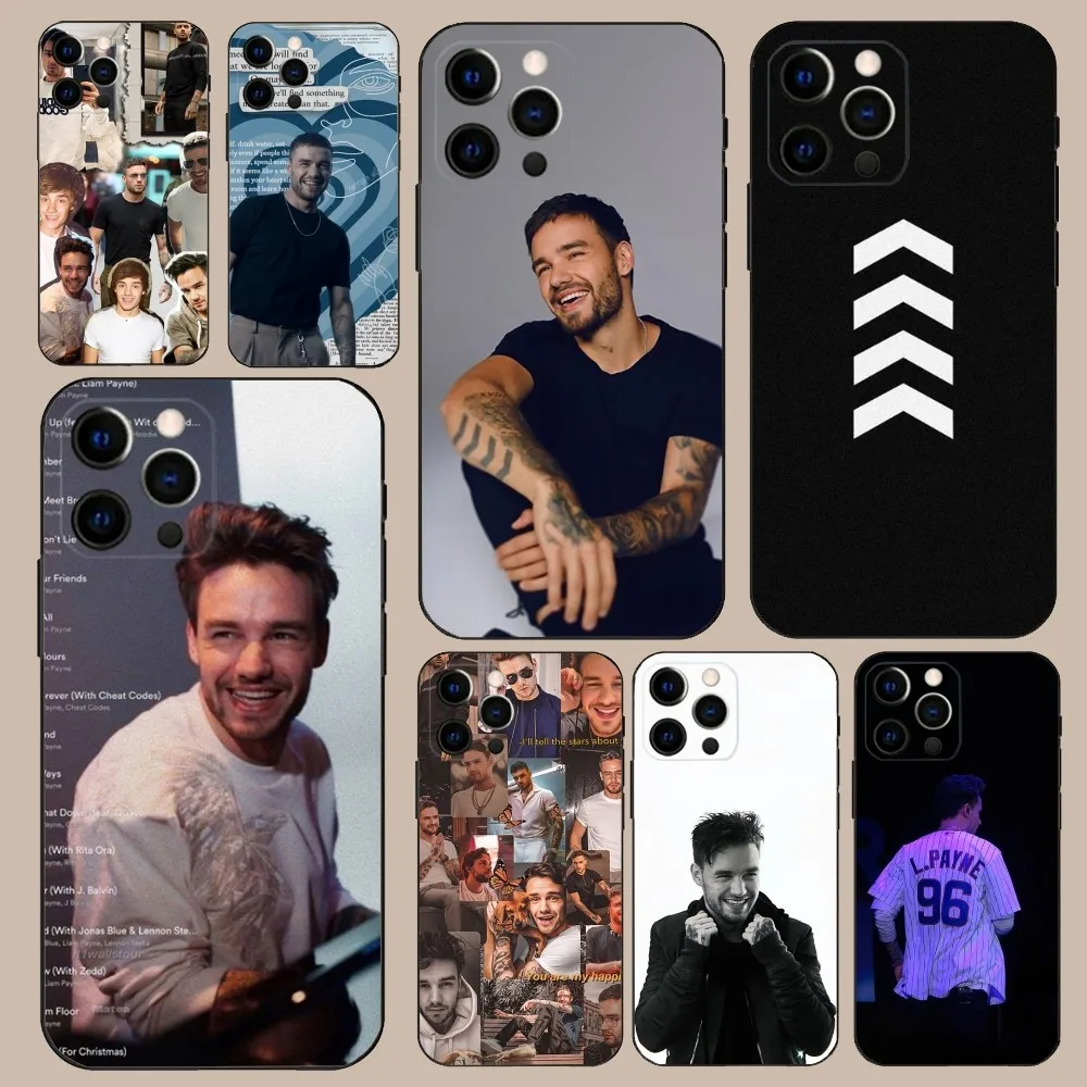 Чехол для телефона Singer L-Liam P-Payne iPhone 16 15 14 13 12 11 Pro X XS Max XR Plus Mini Soft Black Cover