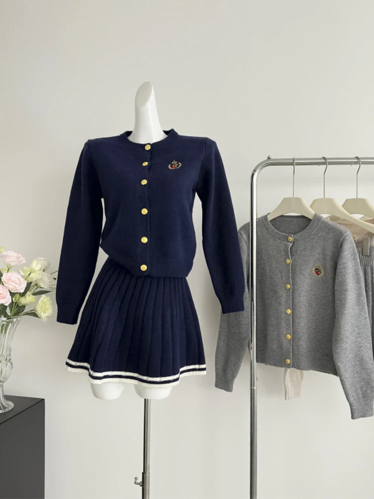 Осенне-зимняя женская Корейская винтажная одежда в стиле преппи 1920-х годов