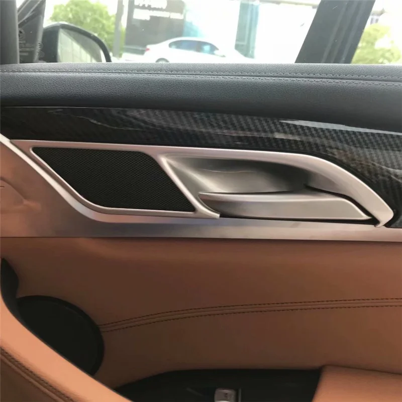

WELKINRY Автомобильная крышка для BMW X3 G01 2018 ABS Хромированная Внутренняя дверь чашка чаша ручка отделка
