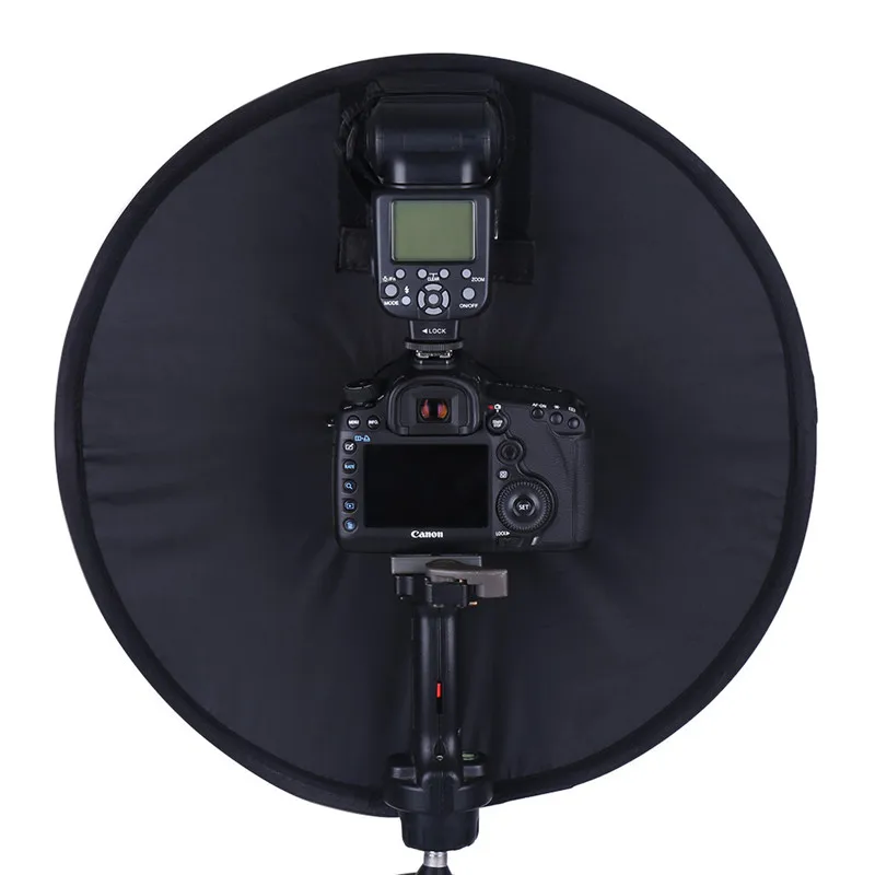 Рассеиватель для вспышки Glory Star складной круглый софтбокс 45 см макросъемки Canon Nikon