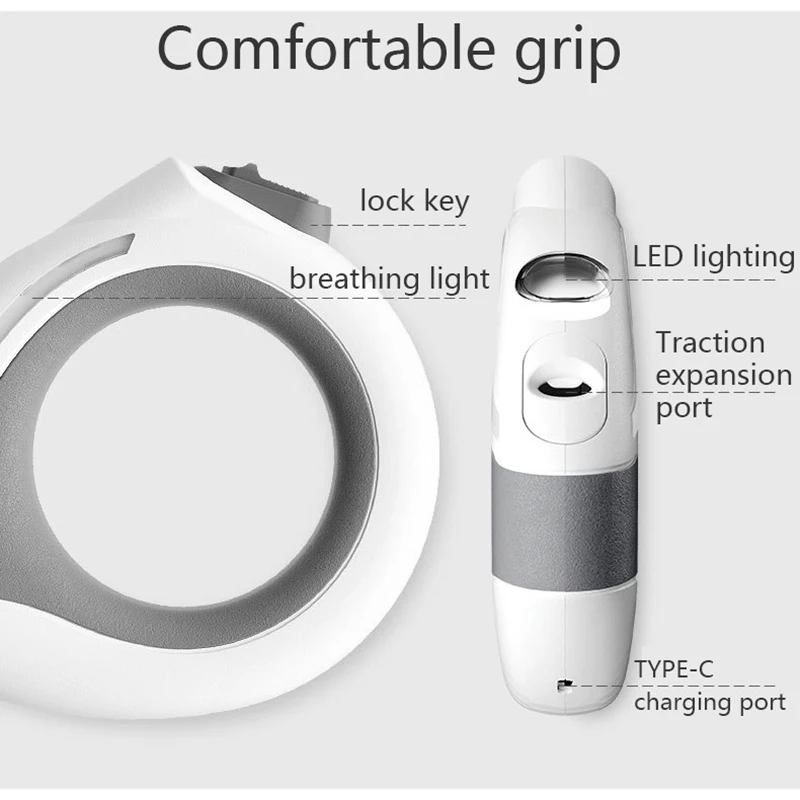 Дешево 3 м выдвижной поводок для собак светодиодный свет автоматический гибкий собака щенок кошка тяговая веревка ремень поводок для собак для бол...