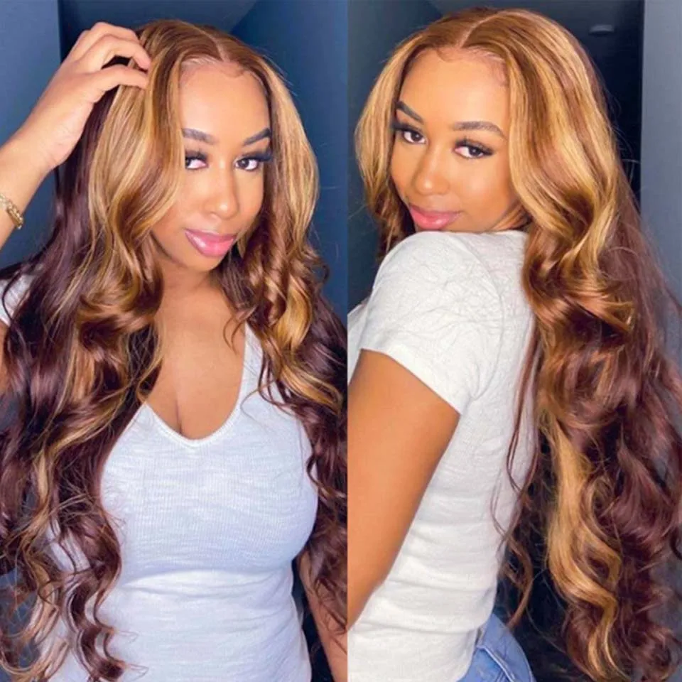 Парик со светлыми натуральными волосами на сетке спереди P4/27 |