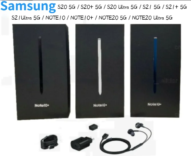 Empty Retail Box for Samsung Note10/Note10 Plus/Note10 5G/Note 10 Plus 5G Note10 Lite Packing Samsung Galaxy Note 10 Phones