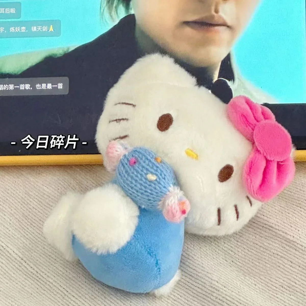 Милый Sanrio конфеты Hello Kitty кулон мультфильм пушистая кукла супер милая школьная