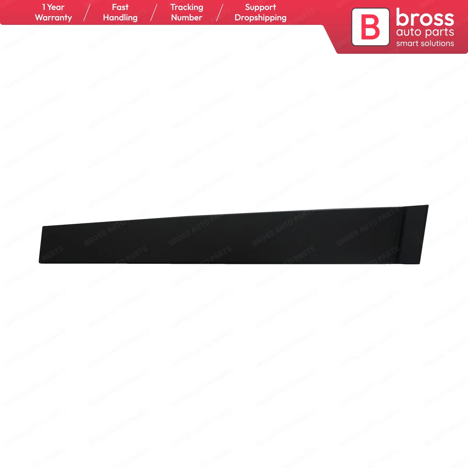

Bross BDP872 Rear Right Door Pillar Frame Trim Moulding 2S61A25458AN,1473675 With Sponge and Snap Ring Clips for Ford Fiesta MK5