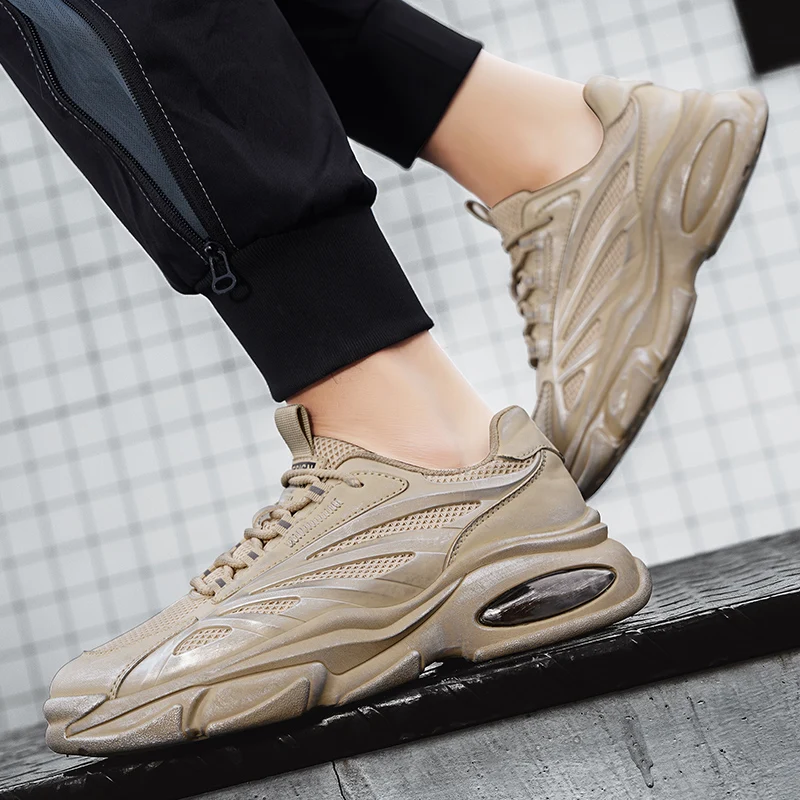 Кеды CYYTL Мужские дышащие кроссовки из кожи удобная повседневная обувь для бега и