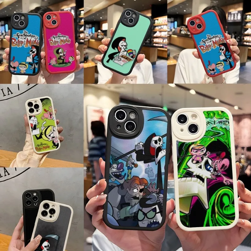 Grim Adventures Of Billy And Mandy Phone Case Silicone For IPhone 12 13 14 11 Pro Max Mini Xs X Xr 7 8 Plus SE2020 Leather Coque