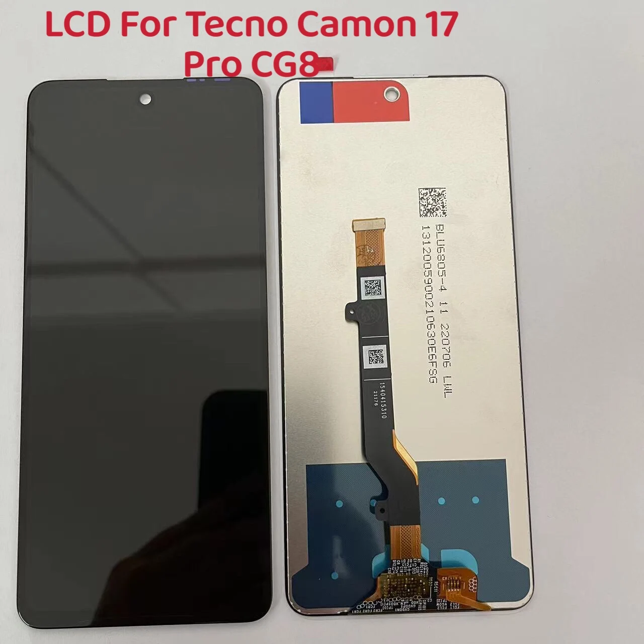 

100% Original 6.8'' LCD Pantalla For Tecno Camon 17 Pro 17Pro CG8 CG8h LCD Display Touch Screen Digiziter Assembly Parts