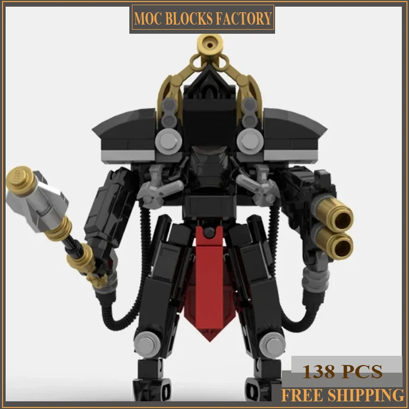 Модель военного оружия Moc строительный кирпич молот месть маг технология блоки