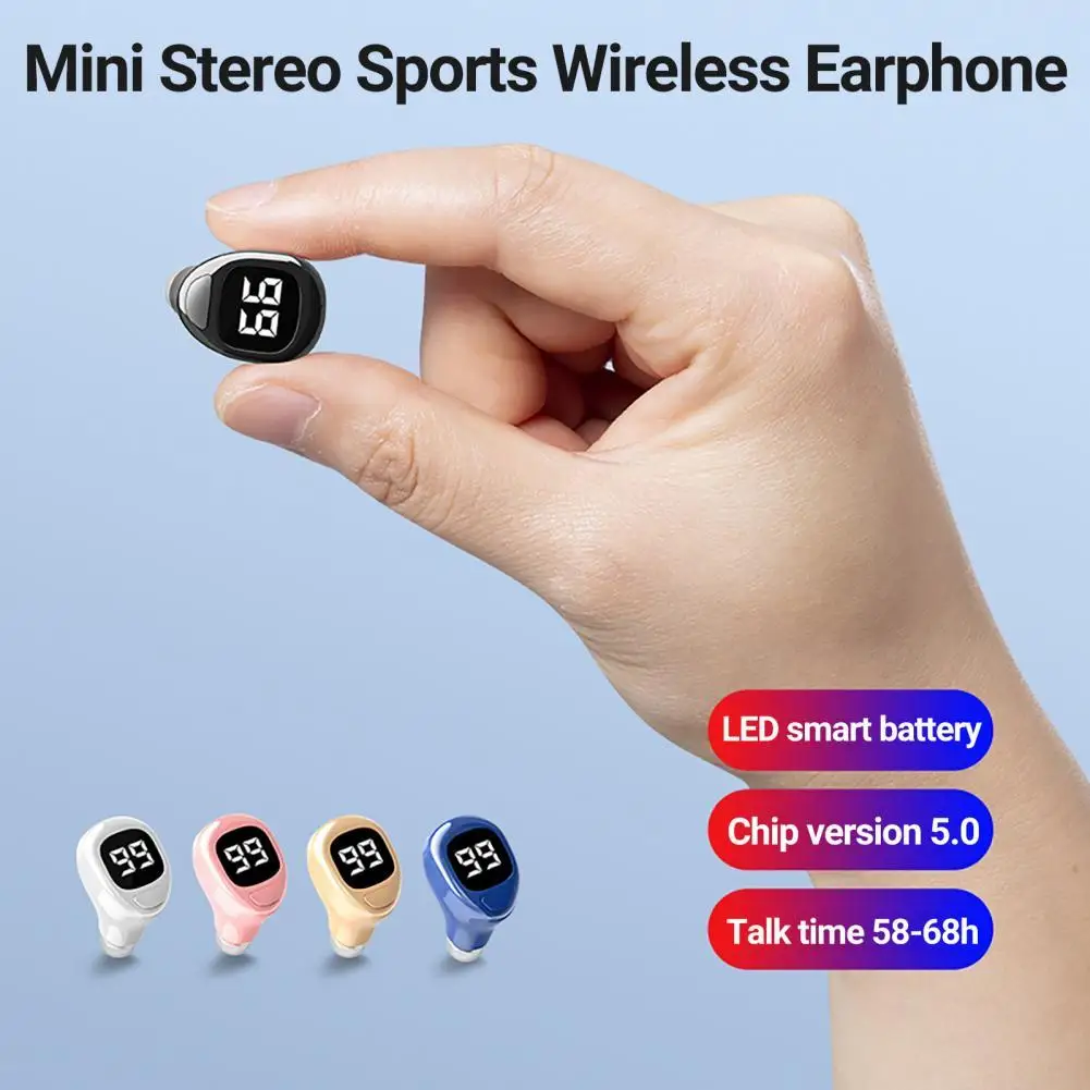 

F6 Bluetooth-совместимые мини-наушники с одним ухом, высококачественные спортивные наушники-вкладыши с системой шумоподавления для Android