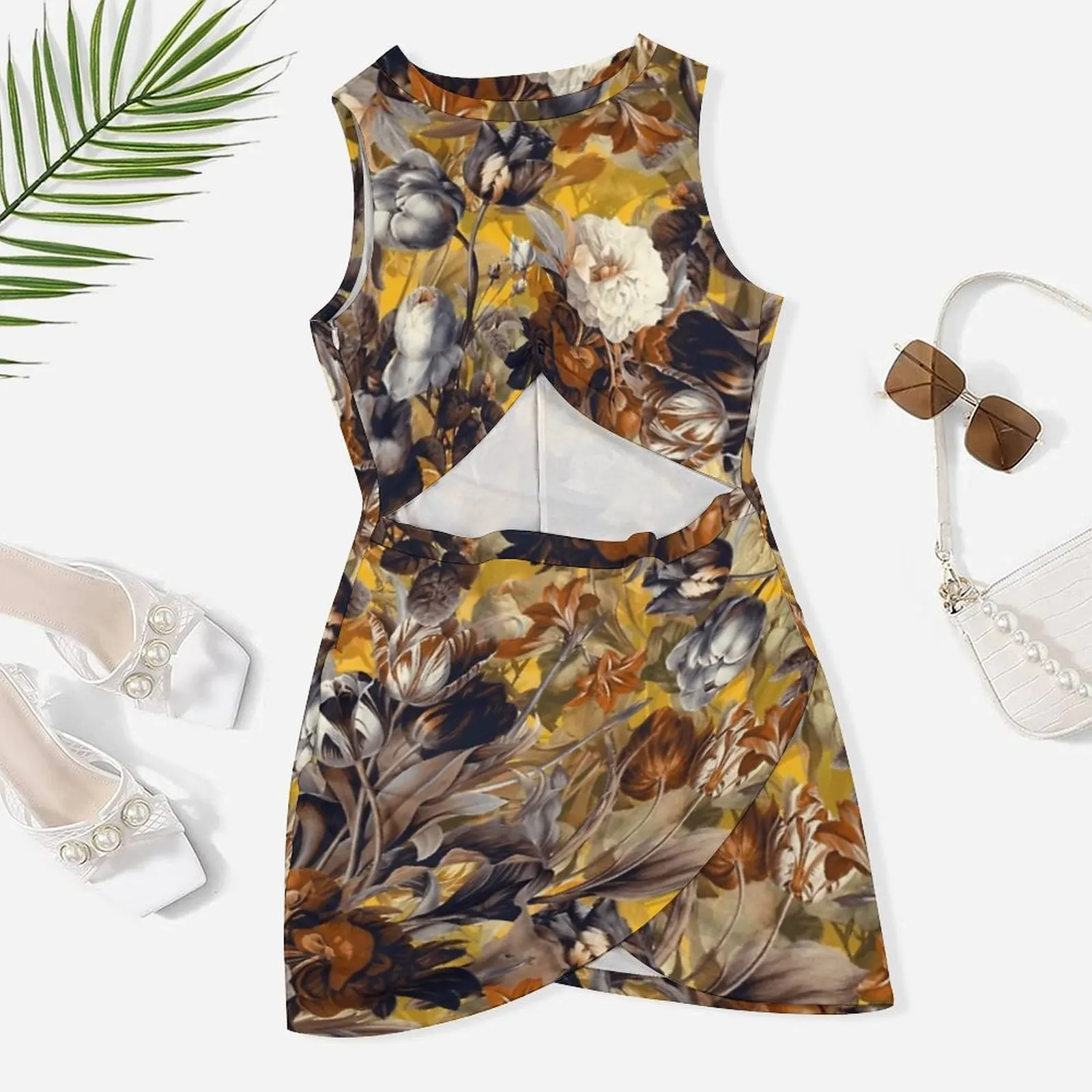 

Летнее Ботаническое облегающее платье с запахом, женское роскошное платье, роскошные платья