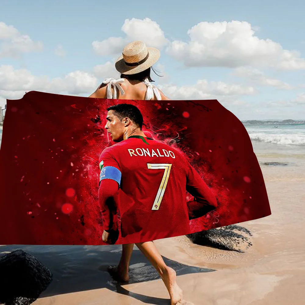 C-Cristiano R-Ronaldo C-CR7 Банное полотенце из микрофибры Быстросохнущее впитывающее