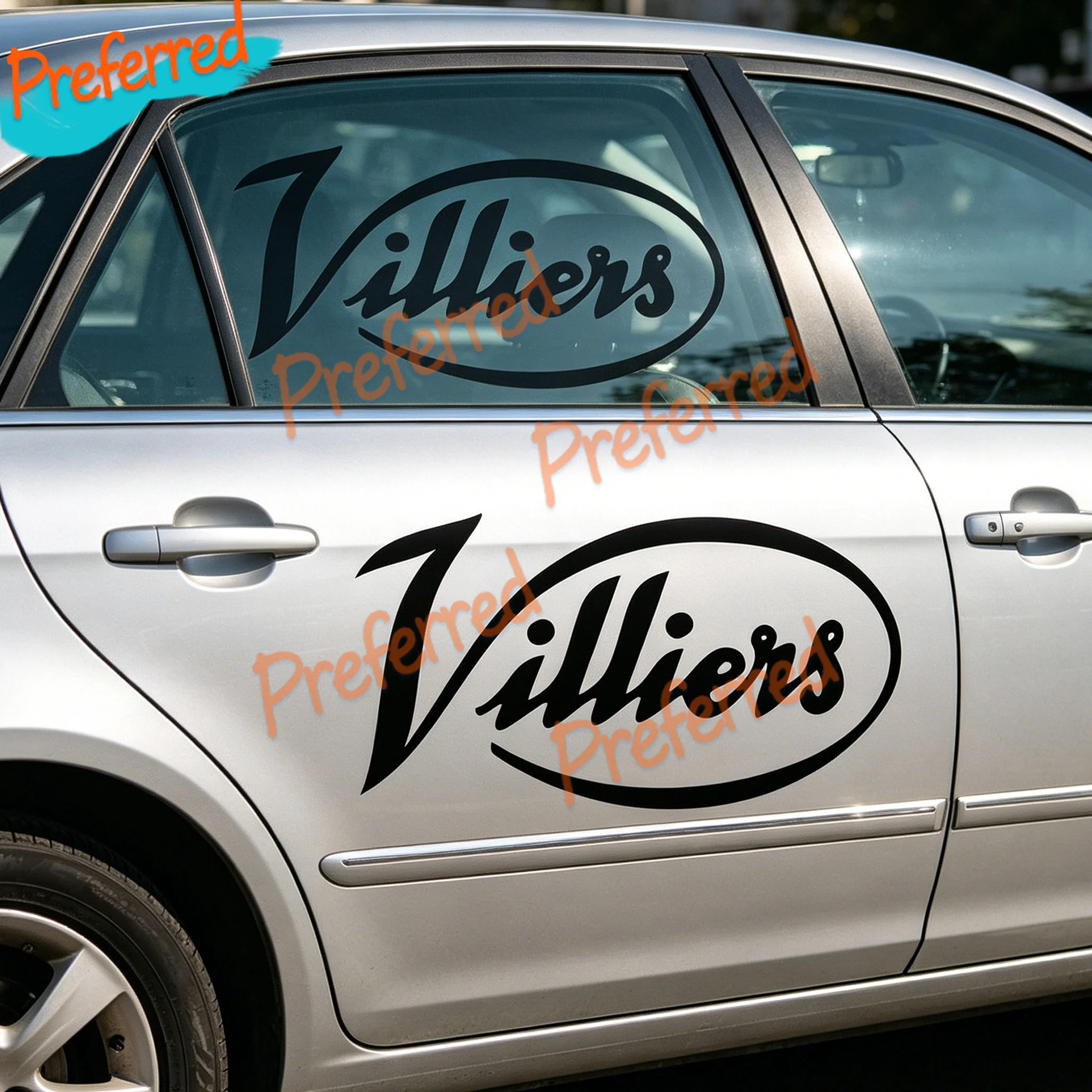 Фото 2 наклейки Villiers Decal Sticker Pre65 Trials Twinshock Motocross Kart 210 Challenge, настраиваемые в любом размере — без фона №1