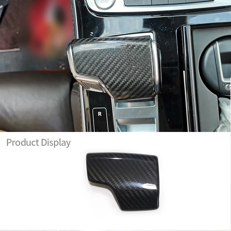 

For Audi A3 A4 A5 A6 A7 Q3 Q5 Q7 Q8 S3 S7 12-22 Real Carbon Fiber Speed Gear Shift Head Cover Trim Protection Car Accessories