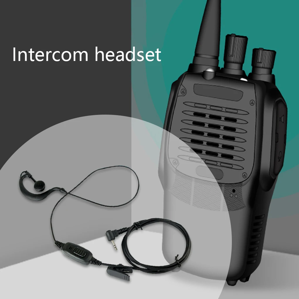 

2.5mm Walkie Talkie Earhook Earphone Single Ear Headphone Ergonomic Headset Replacement for HYT TC310/TC320/TC1688