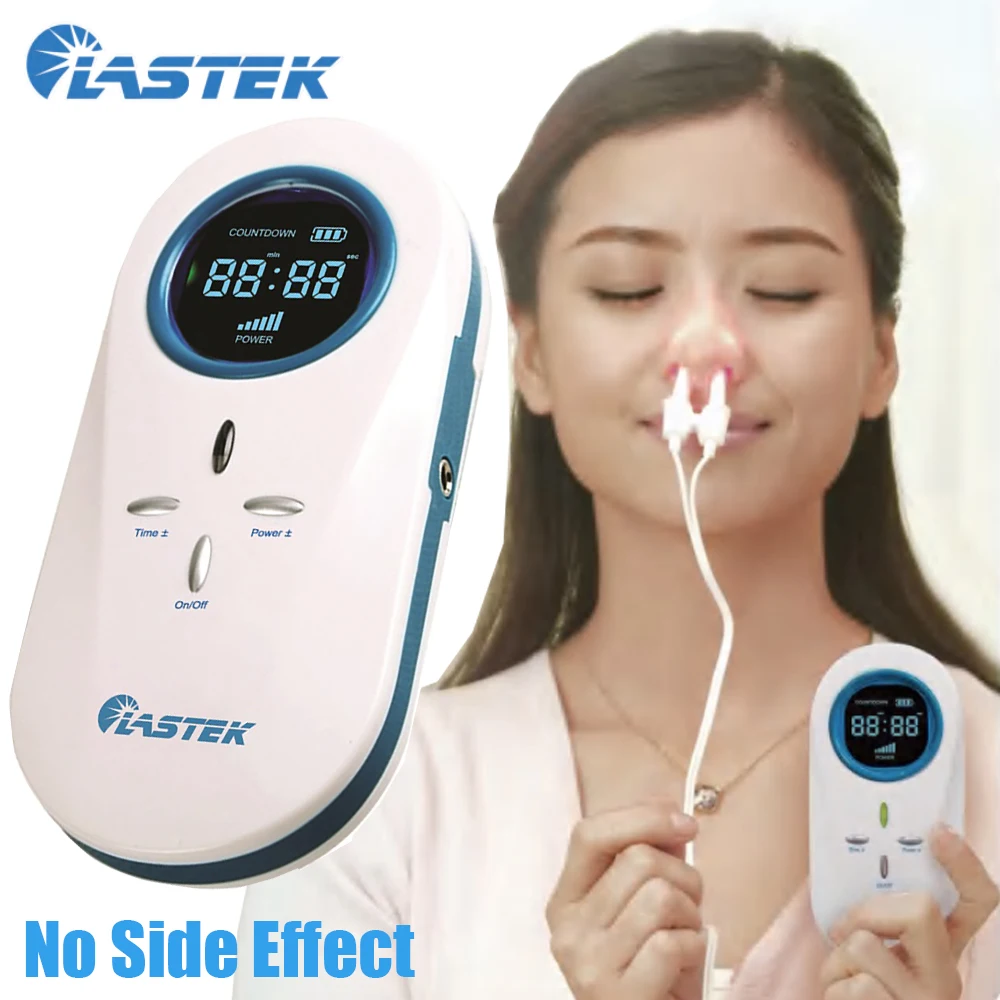 

LASTEK 650nm Rhinitis Sinusitis LLLT 3R Laser Therapy Device White For Children Adults Stuffy Sneezing Nasal Itching Nose Cure