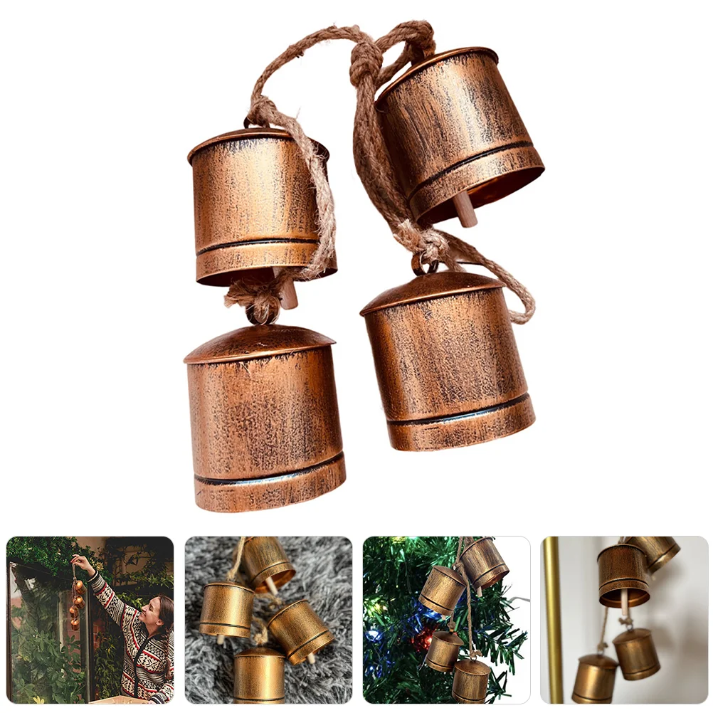 

1 String Metal Cow Bells Loud Calling Bells Farm Cattle Cowbells Animal Anti-lost Accessories