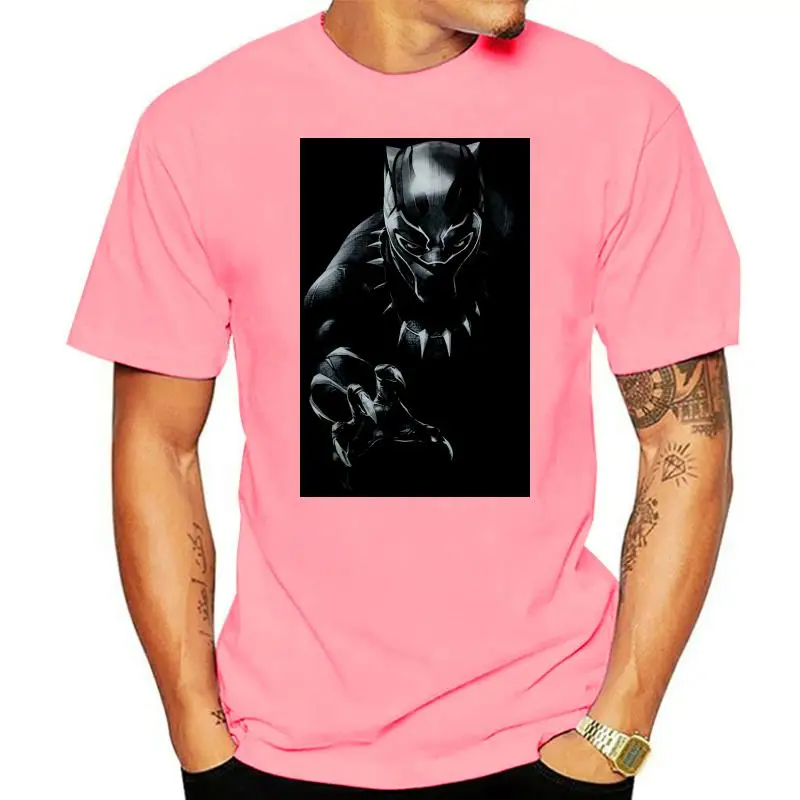 

Мужская Черная пантера, король Ваканды, цвет черный, средний, новая популярная футболка без маркировки
