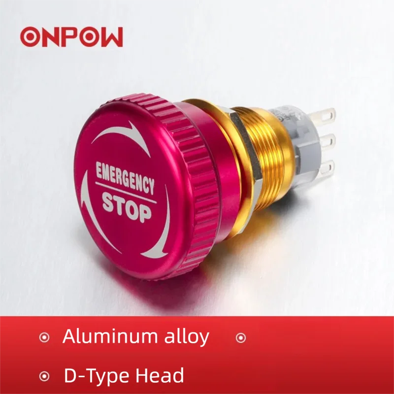 

Onpow Красная аварийная кнопка из алюминиевого сплава