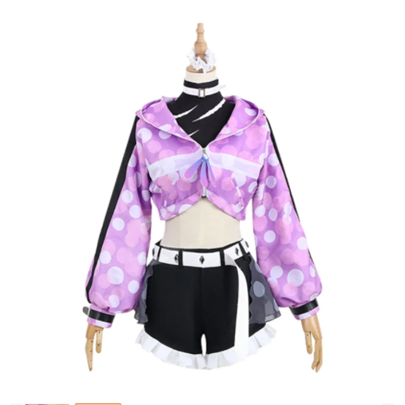 Anime LoveLive! Sunshine!! Saint Snow Kazuno Leah Cosplay Costume Christmas Halloween Women Purple Dress |