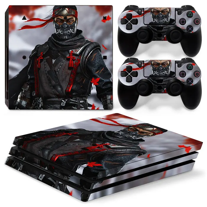 Защитная виниловая наклейка для консоли PS4 Pro и 2 контроллера на заказ