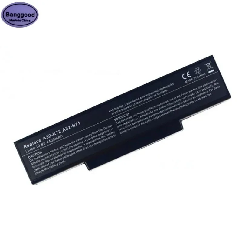 10 8 В 4400 мАч A32-K72 A32-N71 Аккумулятор для ноутбука Asus K72 K72F K72D K72DR K73 K73SV K73S K73E N73SV X72 X73 N71
