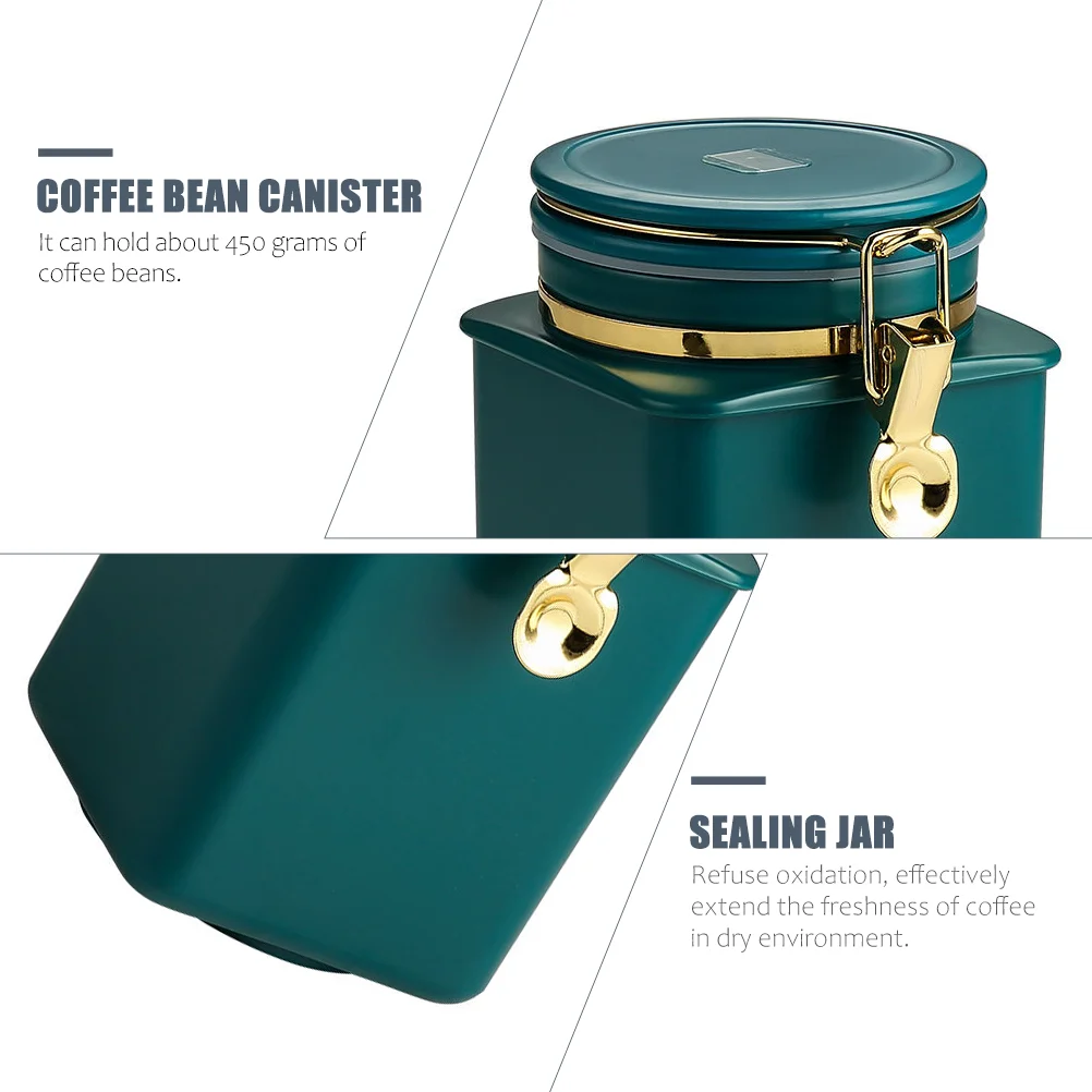 Герметичный контейнер для кофейных зерен железные банки коробок хранения чая