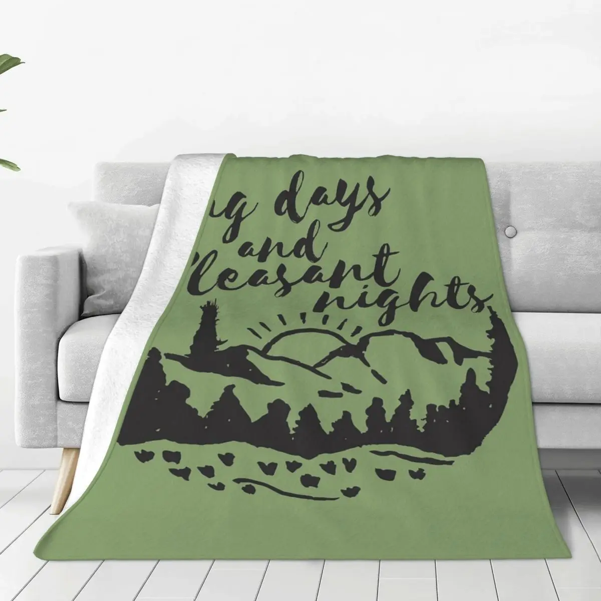 Длинные дни и приятные ночи портативное покрывало для дивана путешествий