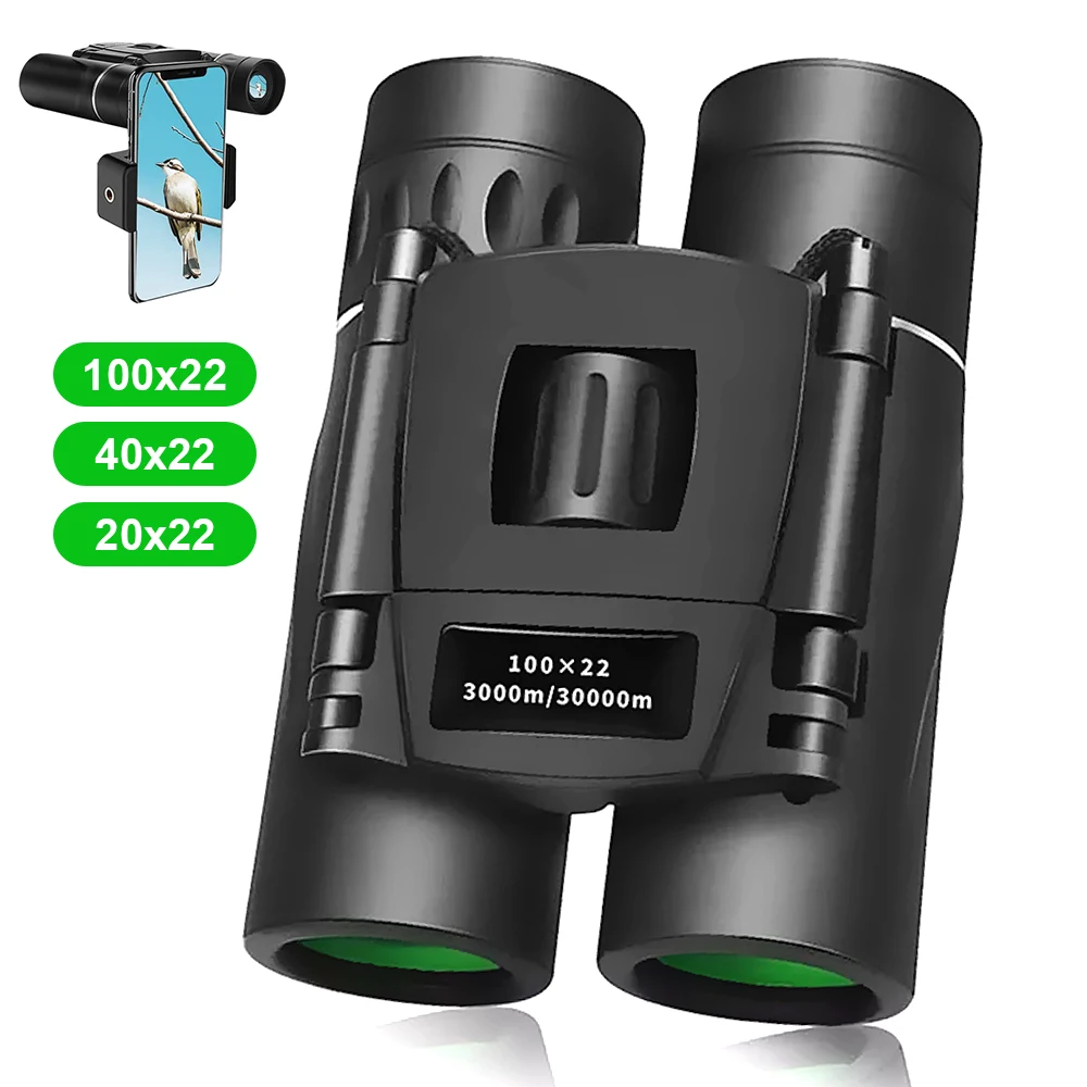 

Бинокль Складной, с функцией носветильник видения и высоким увеличением, дальность 30000 м, для Мобильный телефон