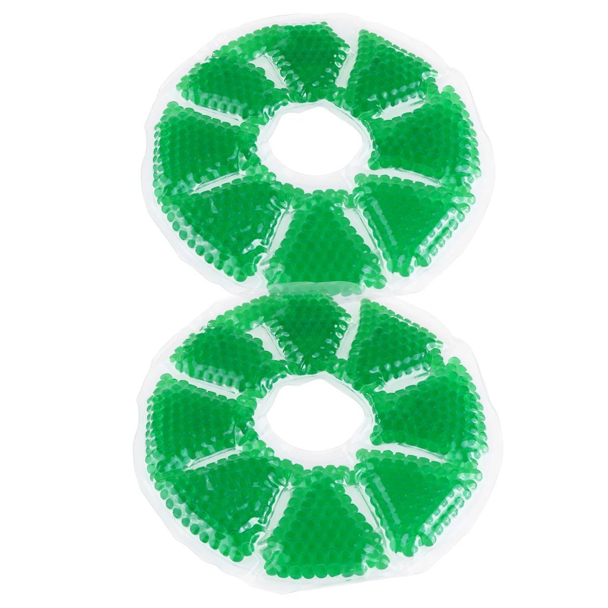 

2 Pcs Closed Round Pvc Care Relieves Breastfeeding Mother Supplies Gel Ice Beads Hot Cold Compress Pads Green Suits