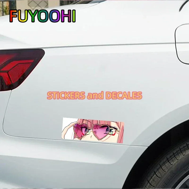 FUYOOHI аниме Peeker ZERO TWO автомобильные наклейки солнцезащитный крем водостойкий скейтборд зеркало заднего вида виниловая наклейка для внедорожника JDM RV (art.: 3920cbbec8a4d) - 3920cbbec8a4d