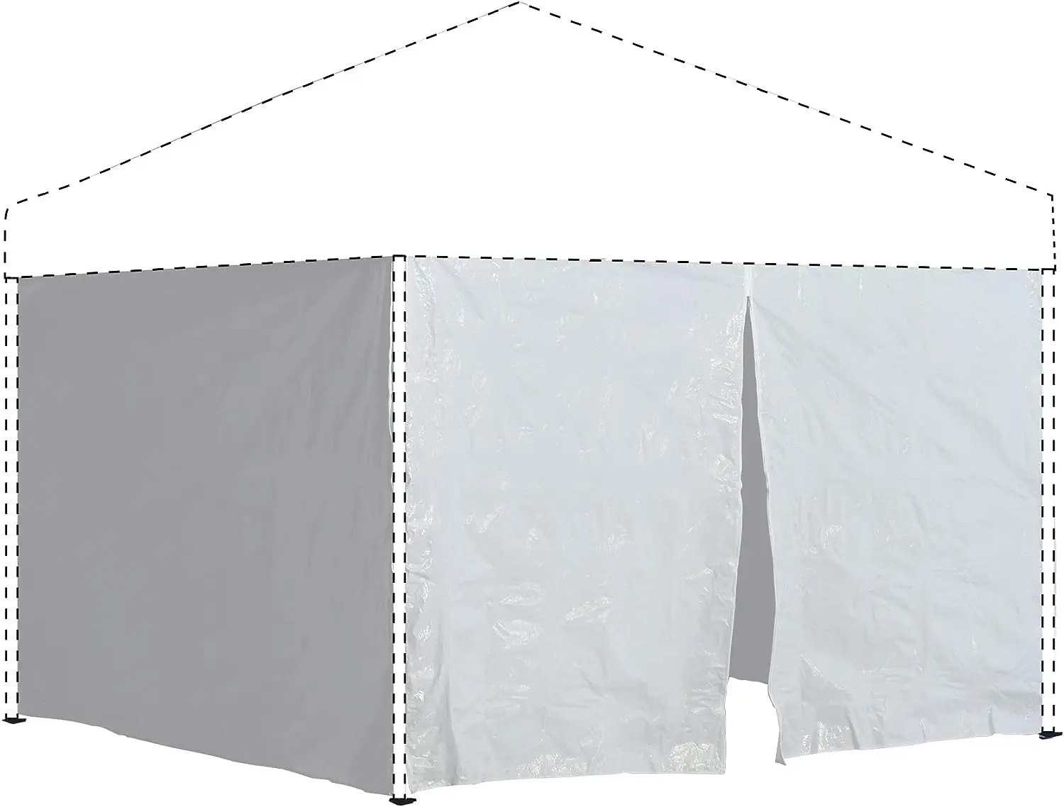 

x 10' Instant Canopy Panel Accessory Set for WE100/C100/SX100 Canopies with Zipper Entry, White
