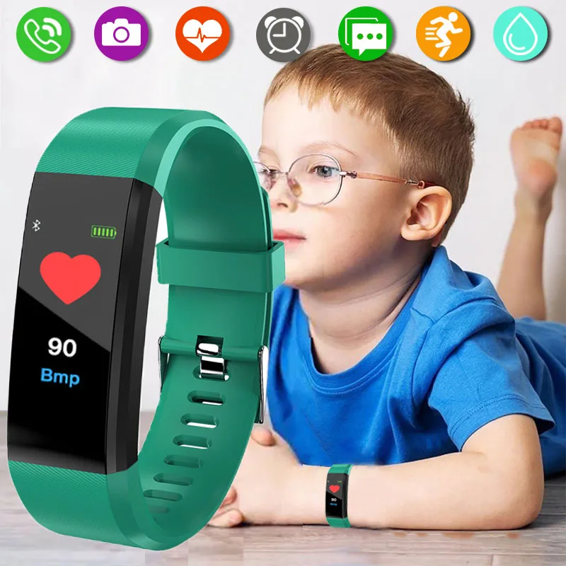 Силиконовые Детские Смарт-часы, Детские Смарт-часы, фитнес-трекер для мальчиков и девочек, Смарт-часы, спортивные Водонепроницаемые Детские Смарт-часы