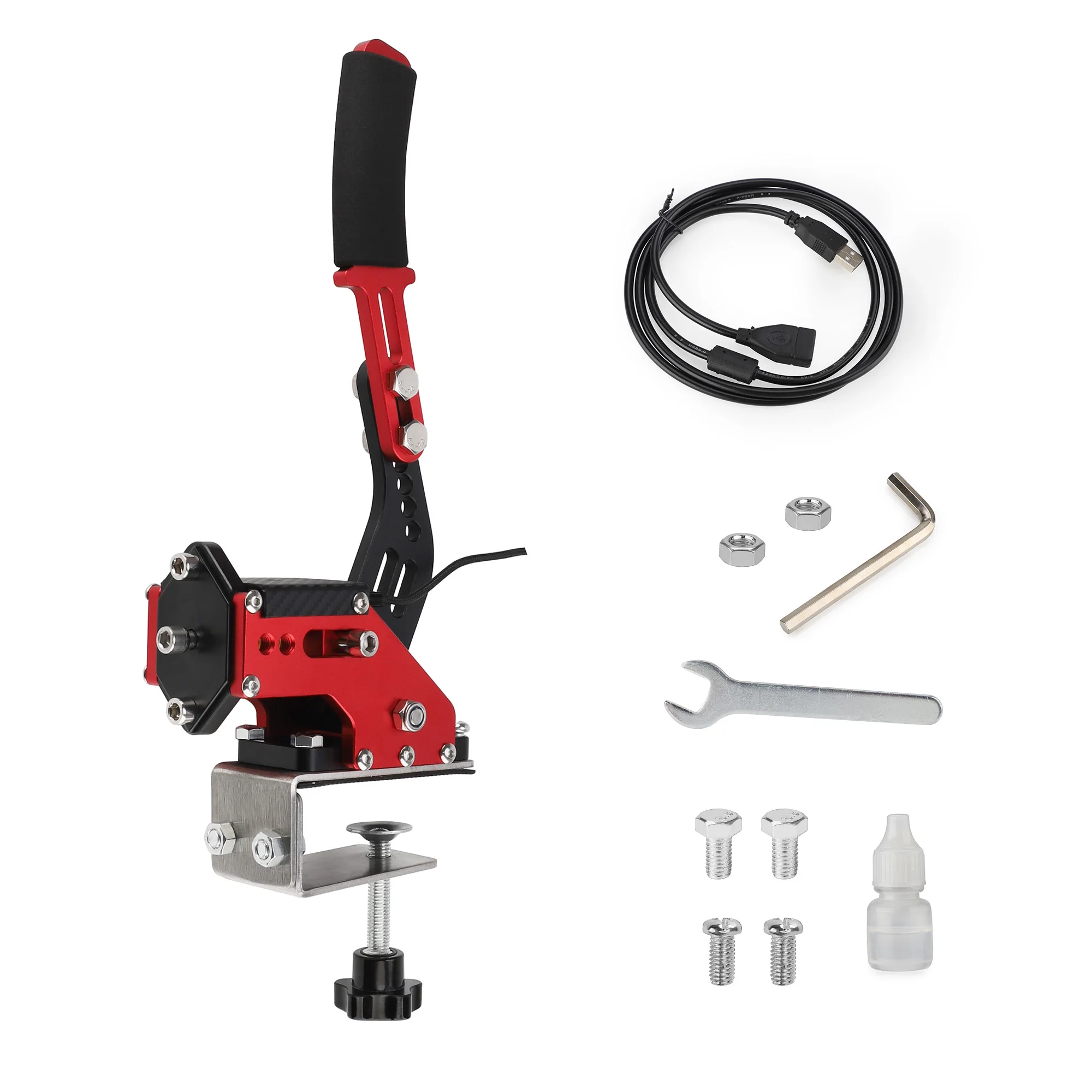 

Для Xbox / Xbox серии S / Xbox серии X + ПК для Logitech G920 ручной тормоз USB с зажимом для гоночных игр колесная подставка