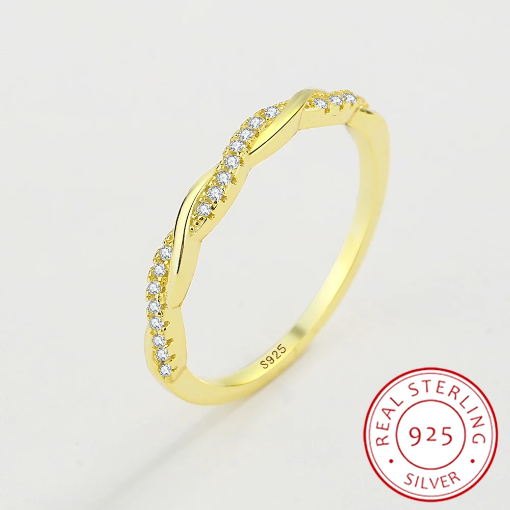

2022 NEW Luxurious Irregular Ring For Woman Real S925 Sterling Silver Zircon Geometric Party Fine Gift Jewelry Accessories