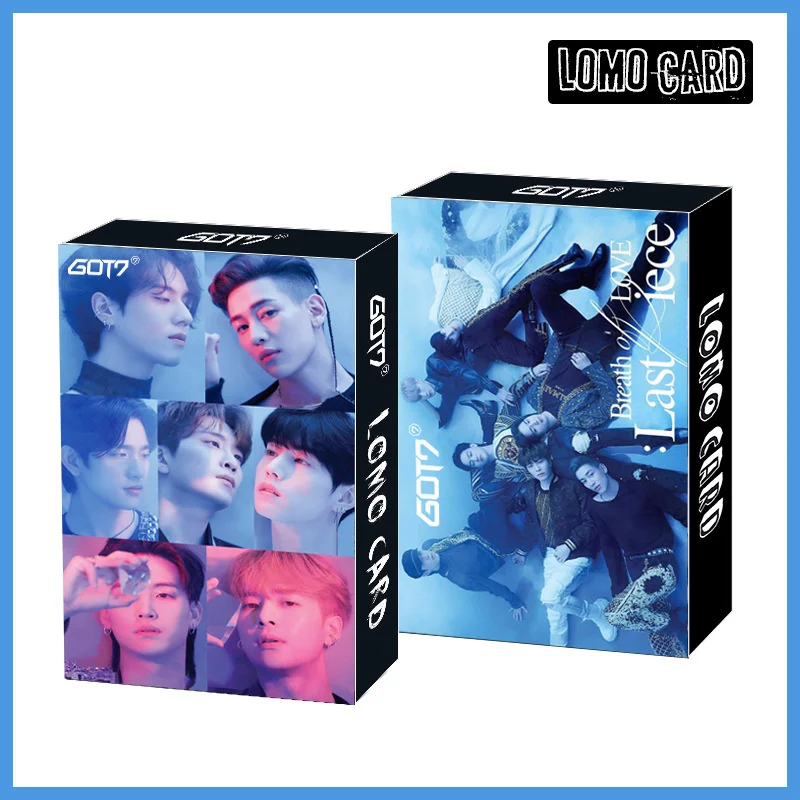 

30pcs/set Kpop GOT7 LOMO CARDS new album Breath of Love : Last Piece K-pop GOT7 Photocards HD photo cards for fans gift