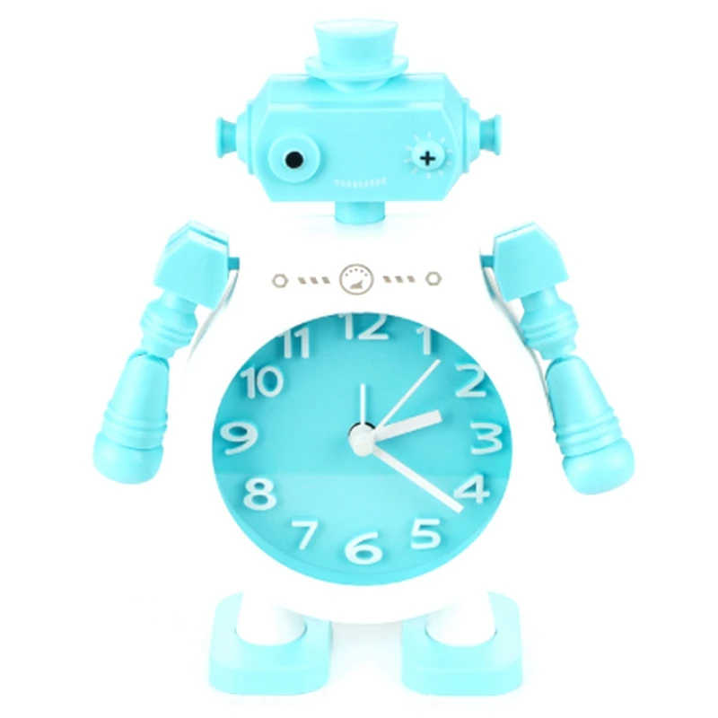 

Будильник для спальни, крутой робот с шарнирным механизмом, мультяшное украшение, подарки для детей, возвращение в школу