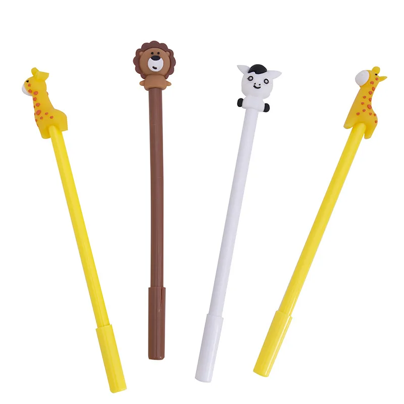 

1 Pcs Cartoon Lion Animal Student Gel Pen Black 0.5mm Student Stationery
