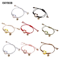 ceramic fortune cat pendant bracelets bts hand woven red rope bracelet for women lovely and sweet jewelry best friend gifts