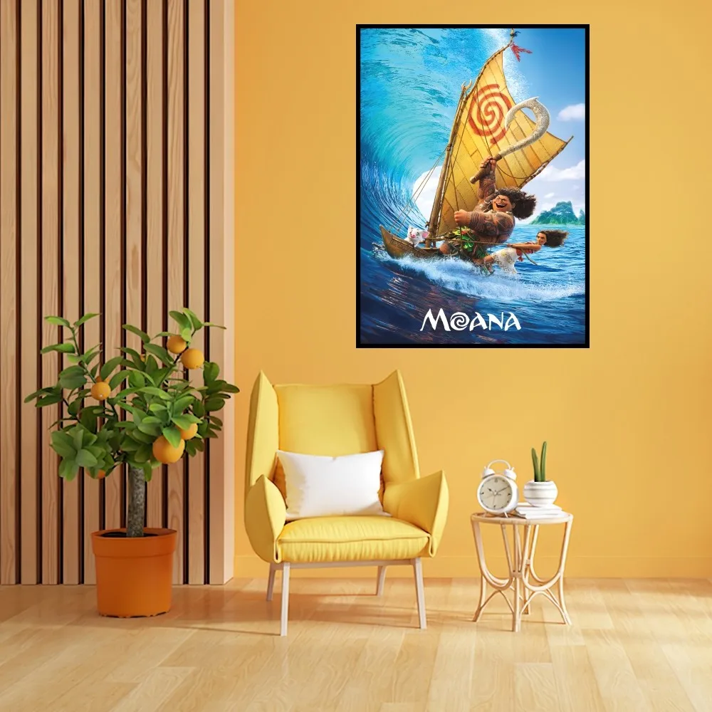 MINISO Disney Моана 2 постера печать Настенная картина Спальня Гостиная Украшение Офис