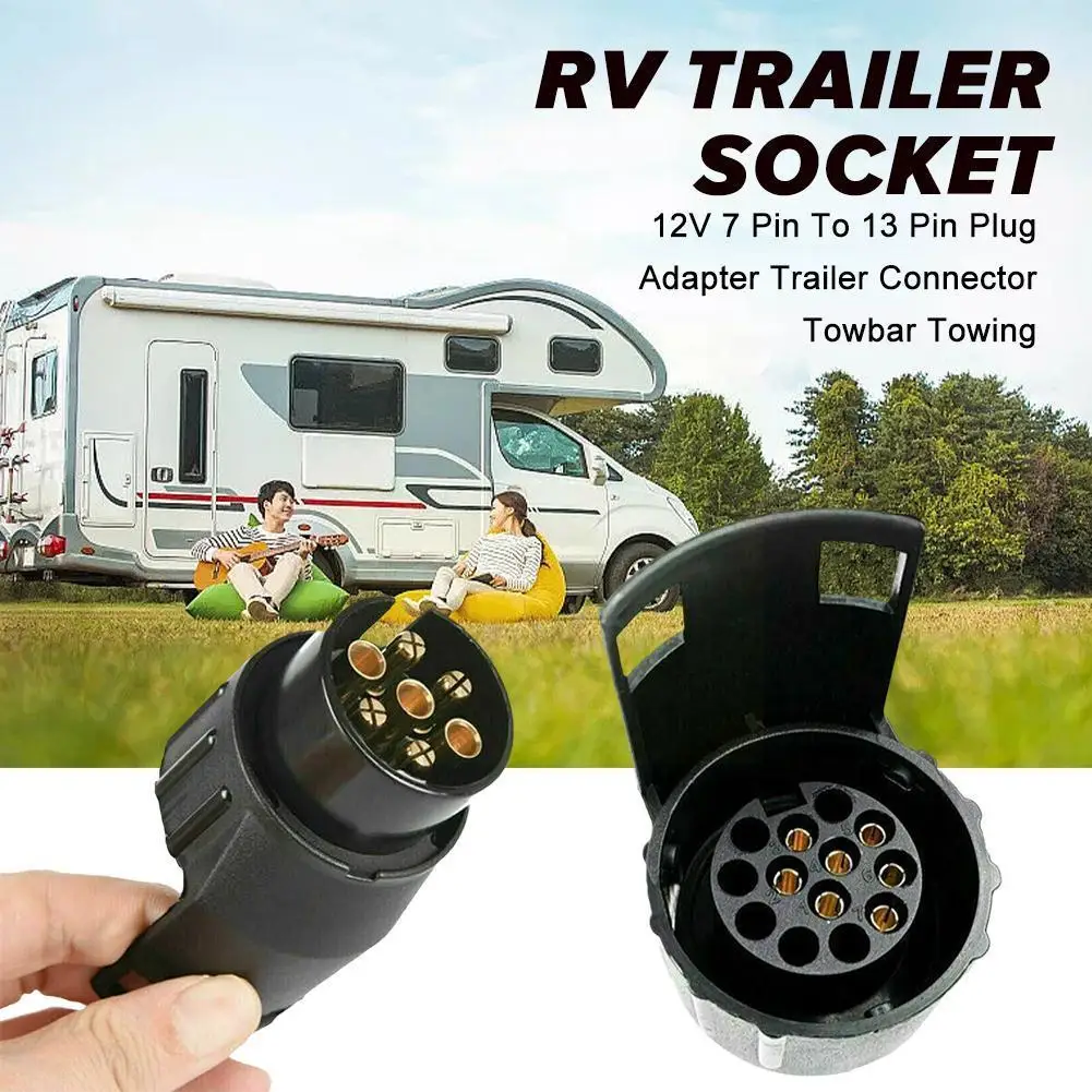 

Европейский мини-адаптер 12 В с 7 контактами на 13 контактов, переходник для буксировочного прицепа, 13 конвертаций, 7 буксирных домов на колесах, втулка B8m5