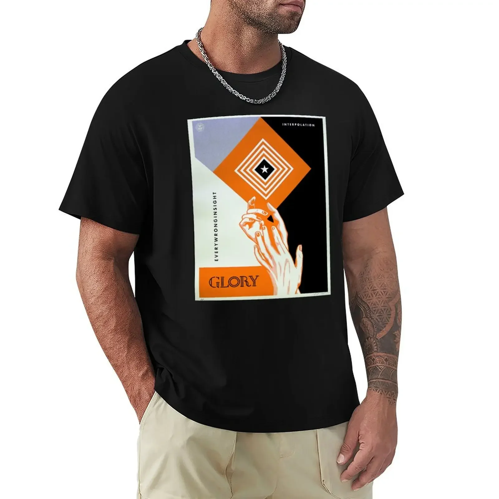 Футболки INTERPOL с рисунком милые топы таможенные футболки для мужчин графикой