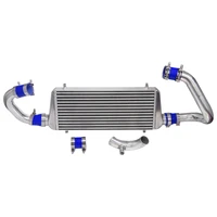 upgrade front polished aluminum intercooler kit for audi a4 quattro b5 1 8t 1998 2001