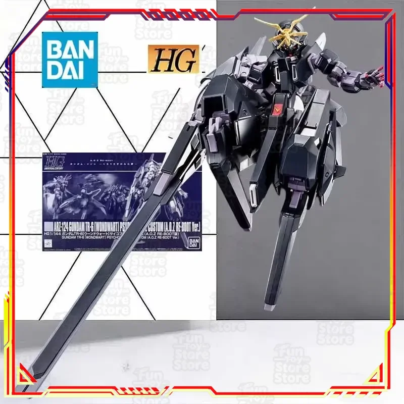 Фото Коллекционная модель Bandai Gundam Woundwort Psycho Blade AOZ RE-BOOT HG 1/144, подвижная меха-модель, новая версия, официальная коллекция для хобби №2