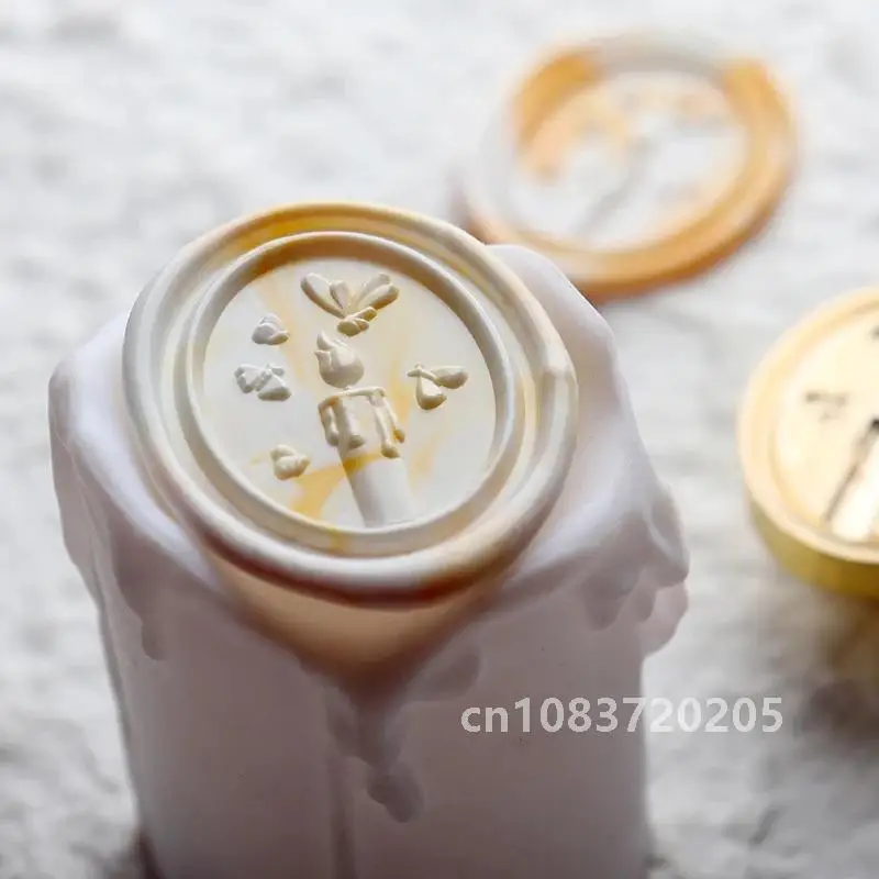 3D рельефная новая сургучная печать штампы бабочка/медведь/луна/свеча/черепашка