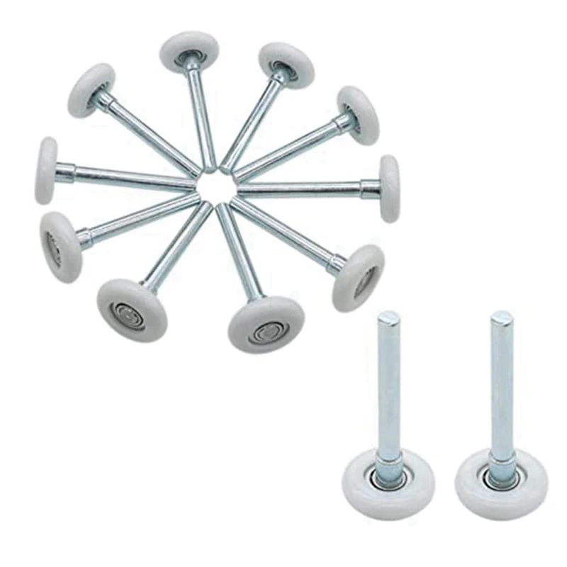 

12 Pcs Garage Door Roller 4Inch Stem, Quiet Garage Door Wheels 1.8Inch For Garage Door Track Replacement
