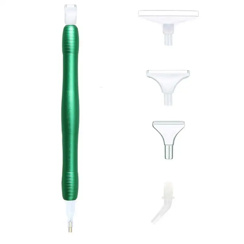

1PC Point Drill Pen DIY Craft Stitch Rhinestone Painting Pen Metal Embroidery Drilling Tool For 5D Diamond Beautiful Painting